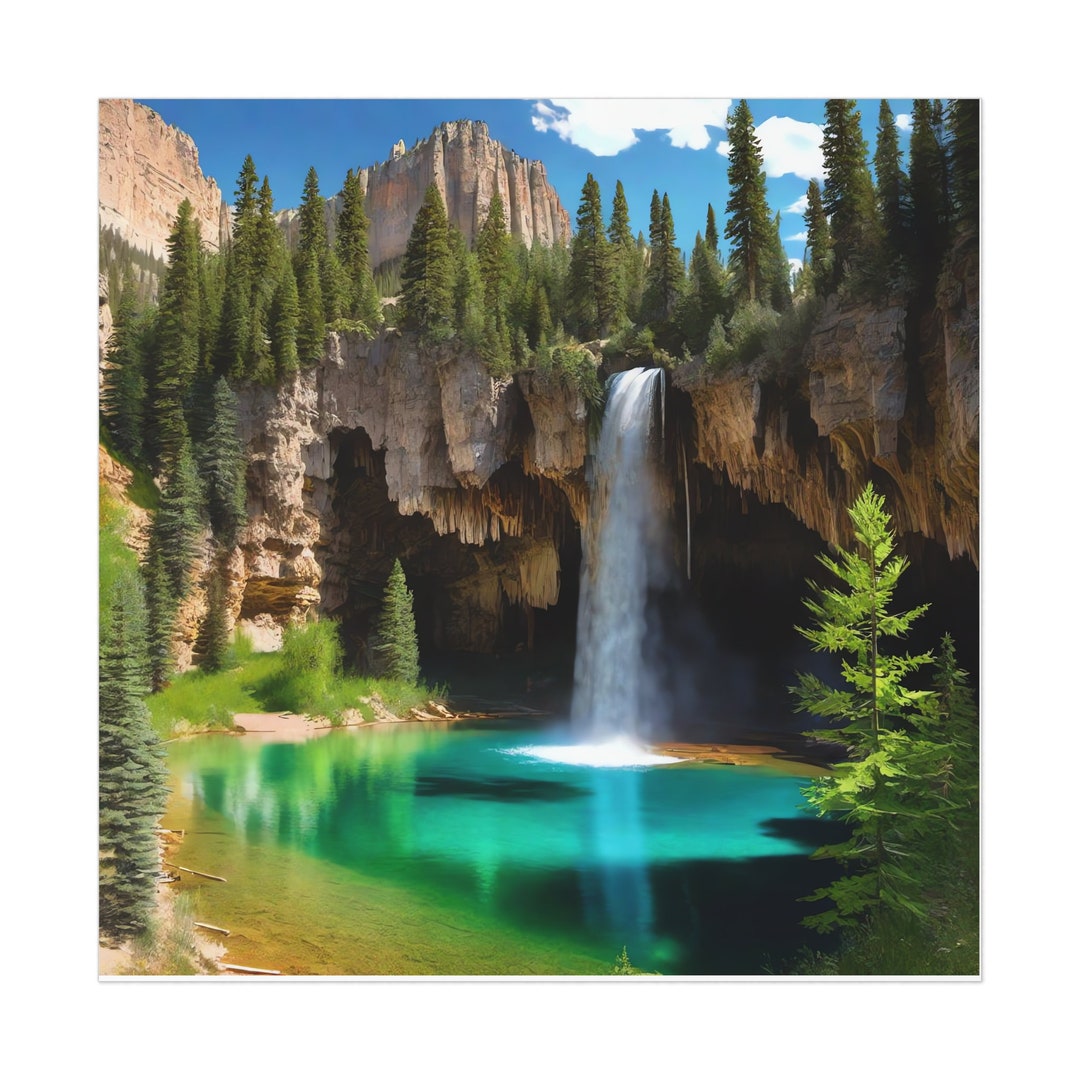 Hidden Lake Posters, Landscape Wall Art, Nature Wall Print, Wall Print