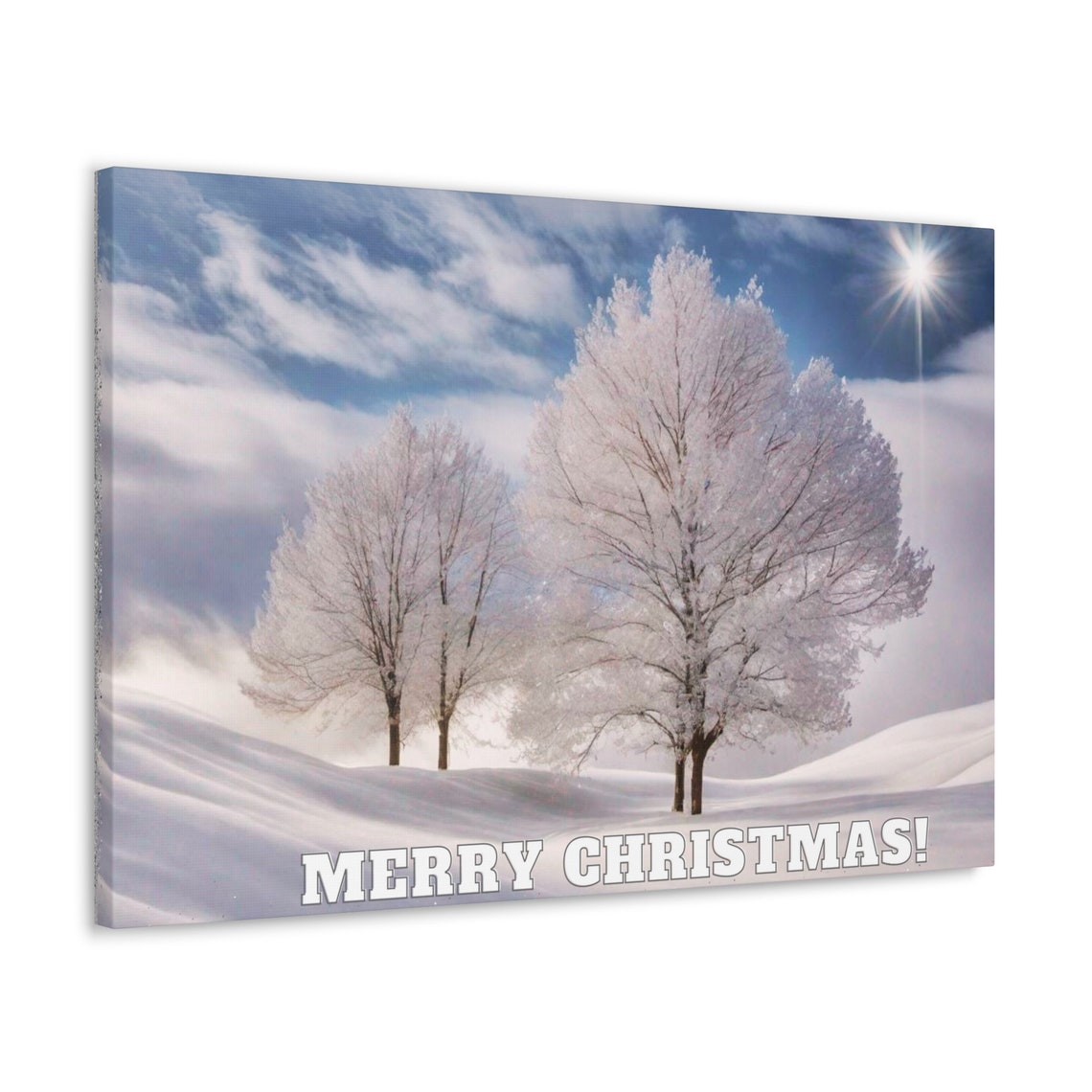 Merry Christmas Canvas Canvas Gallery Wraps Great Gift Etsy