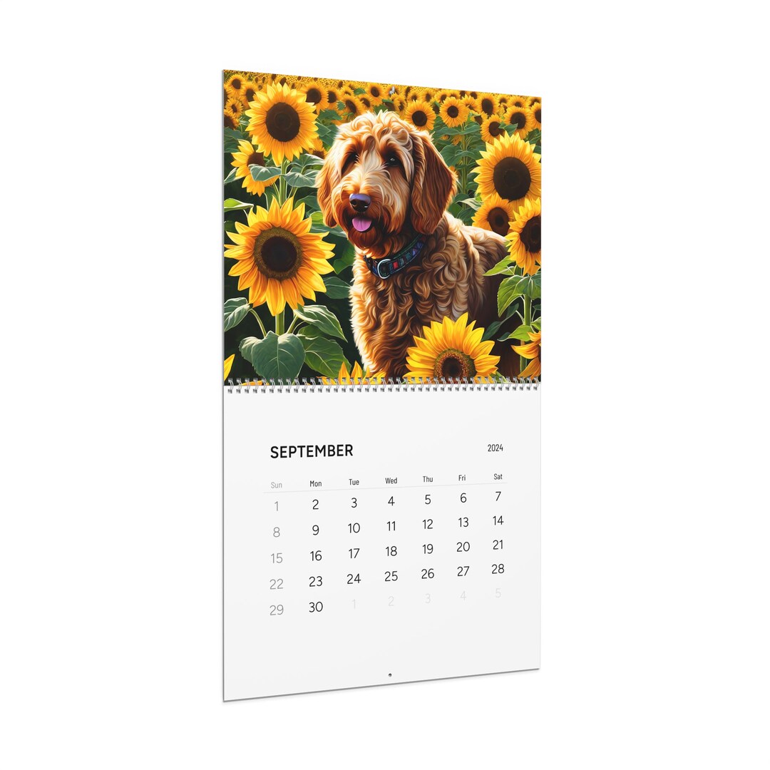 Labradoodle Wall Calendars 2024 Labradoodle Lovers Wall Etsy