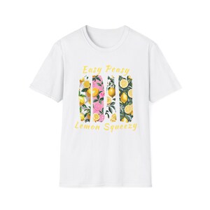 Brush Stroke Lemon Pattern Unisex T-Shirt, Graphic Tee, Citrus Fruit Lover Shirt, Yellow Lemon Print Top, Summer Fashion, Lemonade Stand