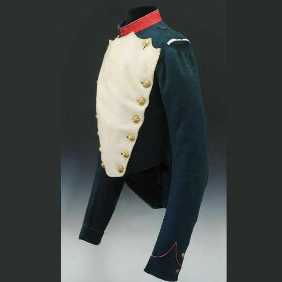 New Black Napoleonic Circa 1800-1815 Uniforms, Steampunk Armychair Coat ...