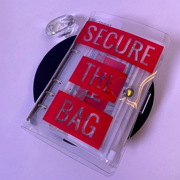 Secure The Bag Accounting Book [Rich Red]