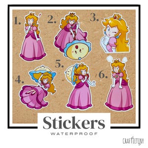 Paquete de pegatinas de princesas a prueba de agua, diferentes opciones para elegir/opción personalizada