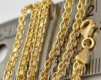 Collier 18 Karat Gelbgold Länge 55cm (Neu Und Originalverpackt) In