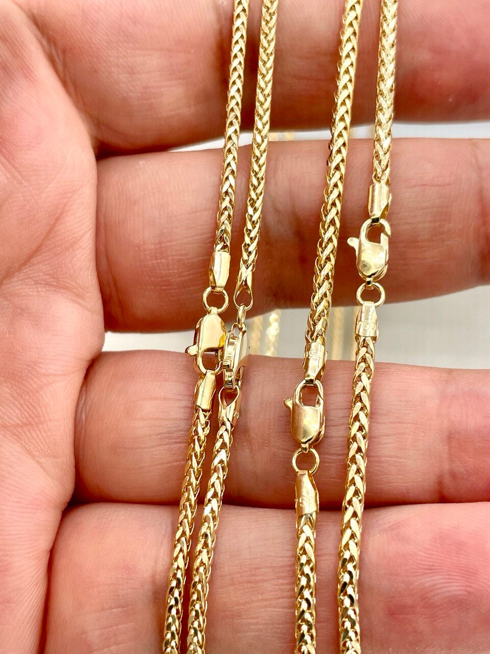 Collana Oro Giallo 10K 2.5mm Coda Di Volpe Franco - Nuragold - 22 Pollici