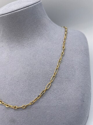 Collana A Catena In Oro Giallo Massiccio 4mm: Stile Corda, Senza Pietre, Chiusura A Moschettone, 30g