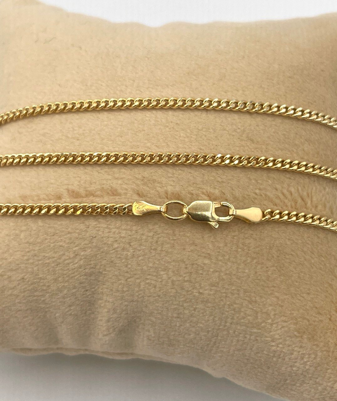 14K TGGS キューバンリンクチェーン　ネックレス　50cm 14金 14Kゴールド マイアミ キューバンリンクチェーン：厚さ4.5mm、20～22