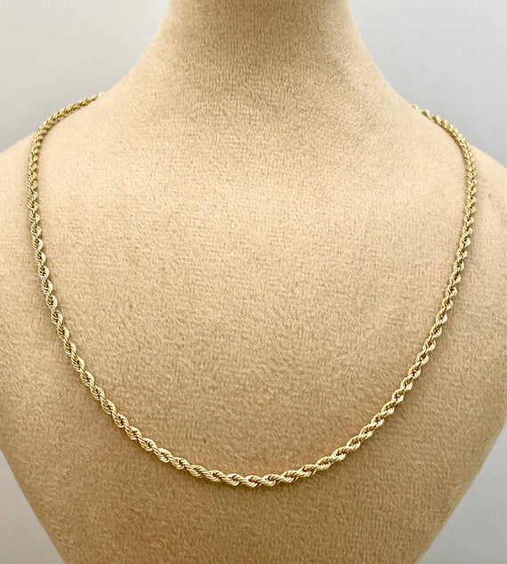18K GOLD ROPE Chain2.1mmnecklace,real Gold,yellow Gold,birthday Gift,partner Gift,for Her,for Him,gift for Dad,gift for Mom,christmas Gift - Etsy 18K GOLD ROPE Chain2.1mmnecklace,real Gold,yellow Gold,birthday Gift,partner Gift,for Her,for Him,gift for Dad,gift for Mom,christmas Gift - Etsy