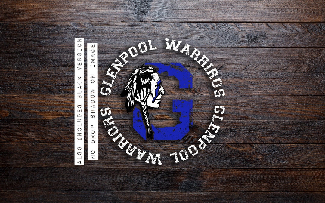 Glenpool Warriors Football Cheer Baseball Wrestling Etsy