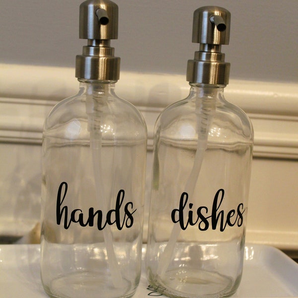 Hand Soap and Dish Soap dispenser set
