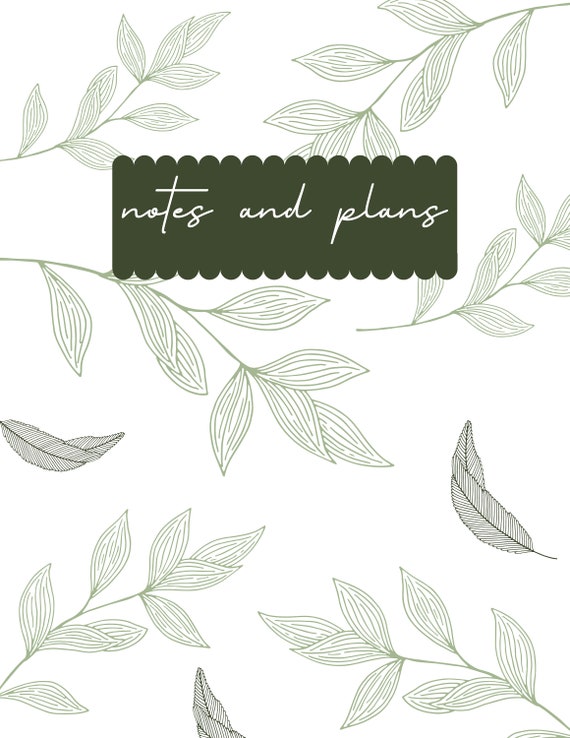Downloadable and Printable Green Planner Pages | Etsy