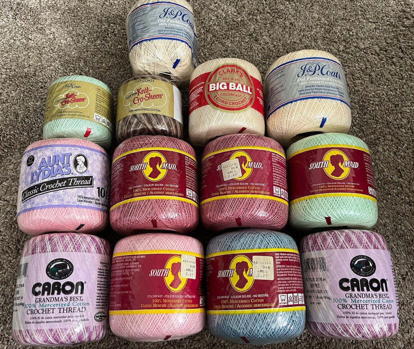 100% Acrylic Yarn, Colorful Crochet Yarn Skeins for Knitting/Crocheting  (Pack of 24-50 Yard) 
