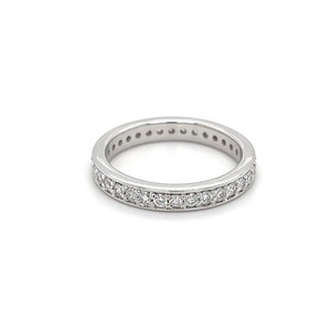 Lab Grown Diamond Wedding Band Ring, 0.75Ctw, CVD Diamond Women Eternity Band, Bridesmaids Engagement Ring, 14K Solid White Gold Band