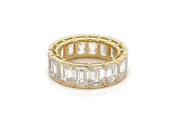 Diamond Eternity Band, Lab Grown Diamond CVD, 11ctw, 18K Yellow Gold