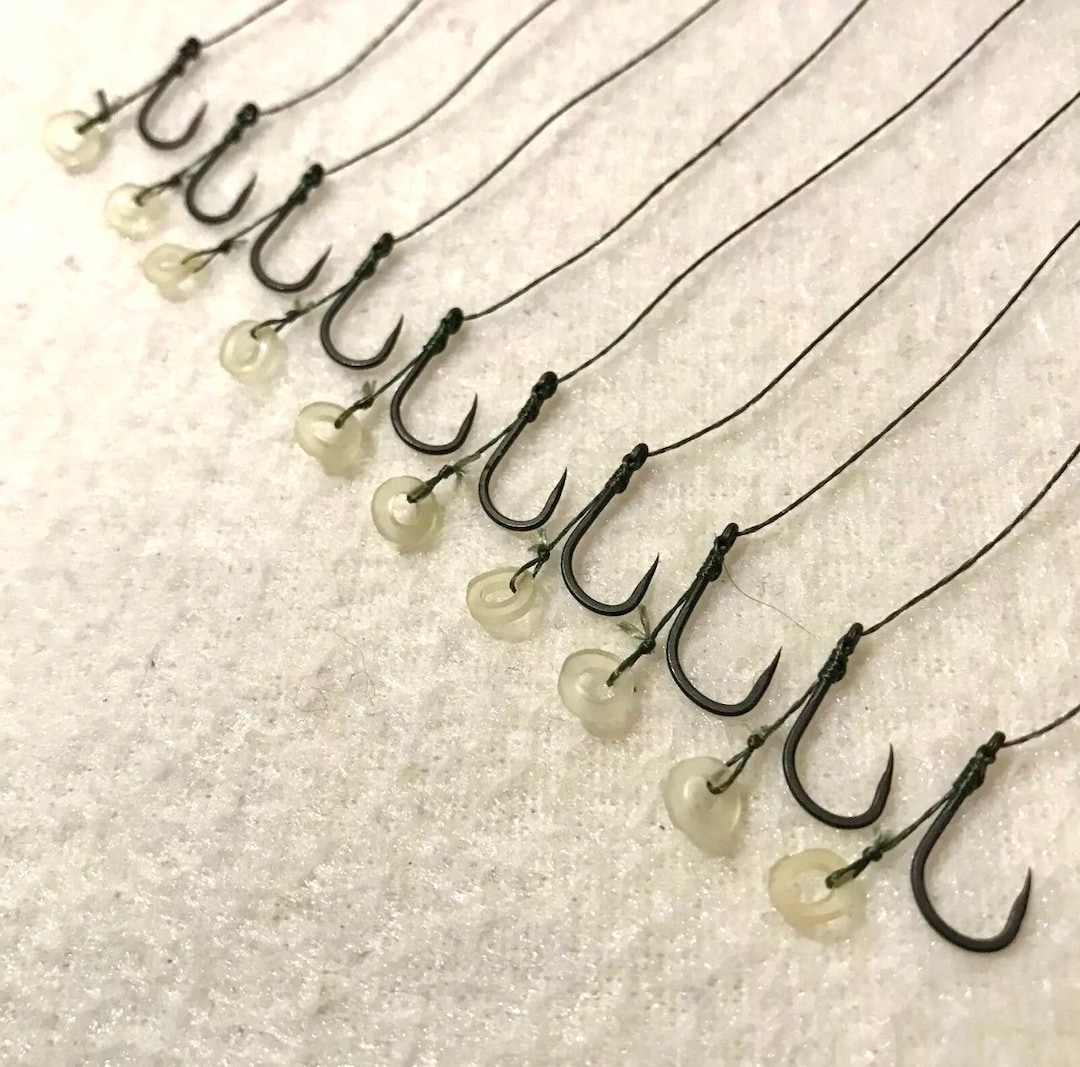 10 X Bait Band Rigs (sizes 12-20) (4lb-10lb Mono and 15lb Braid) - Etsy