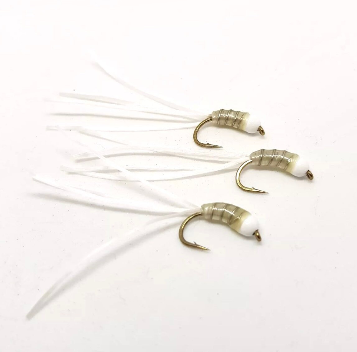 6 Esche Da Pesca Fly Fishing Baffi Per Gatti Flexi-floss - Insetti Stalking Per Trota, Taglia 12, Multicolore