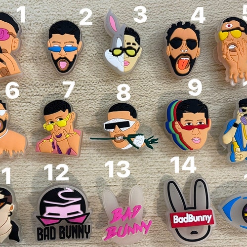 Bad Bunny Croc Charms Bad Bunny Glow in the Dark Charms Etsy