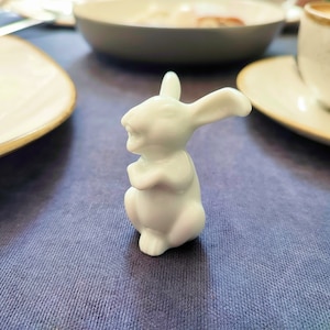 Rosenthal Porcelain Laughing Rabbit Figurine | Max Fritz Design | Vintage German Bunny, 1990s