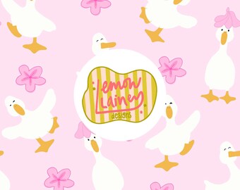 Fichier transparent canards floraux roses