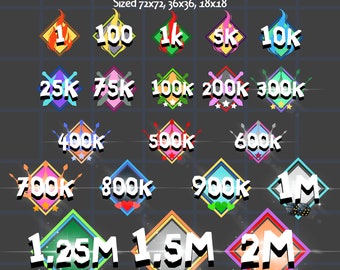 Twitch Bit Badges Etsy De