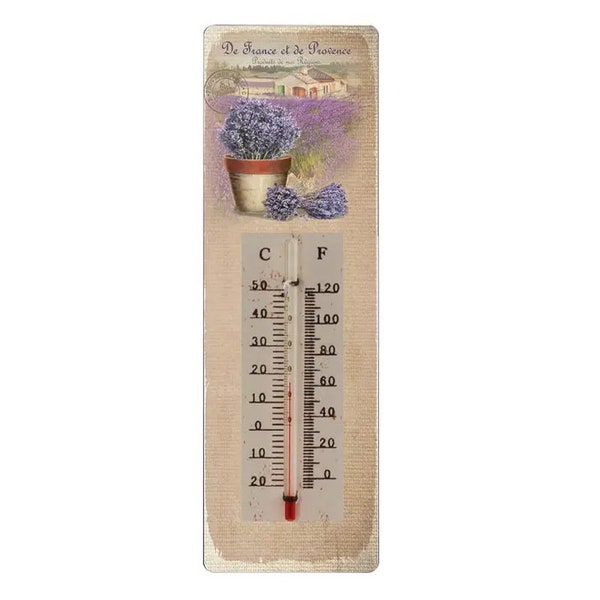 Lavender Thermometer Wall Ornament