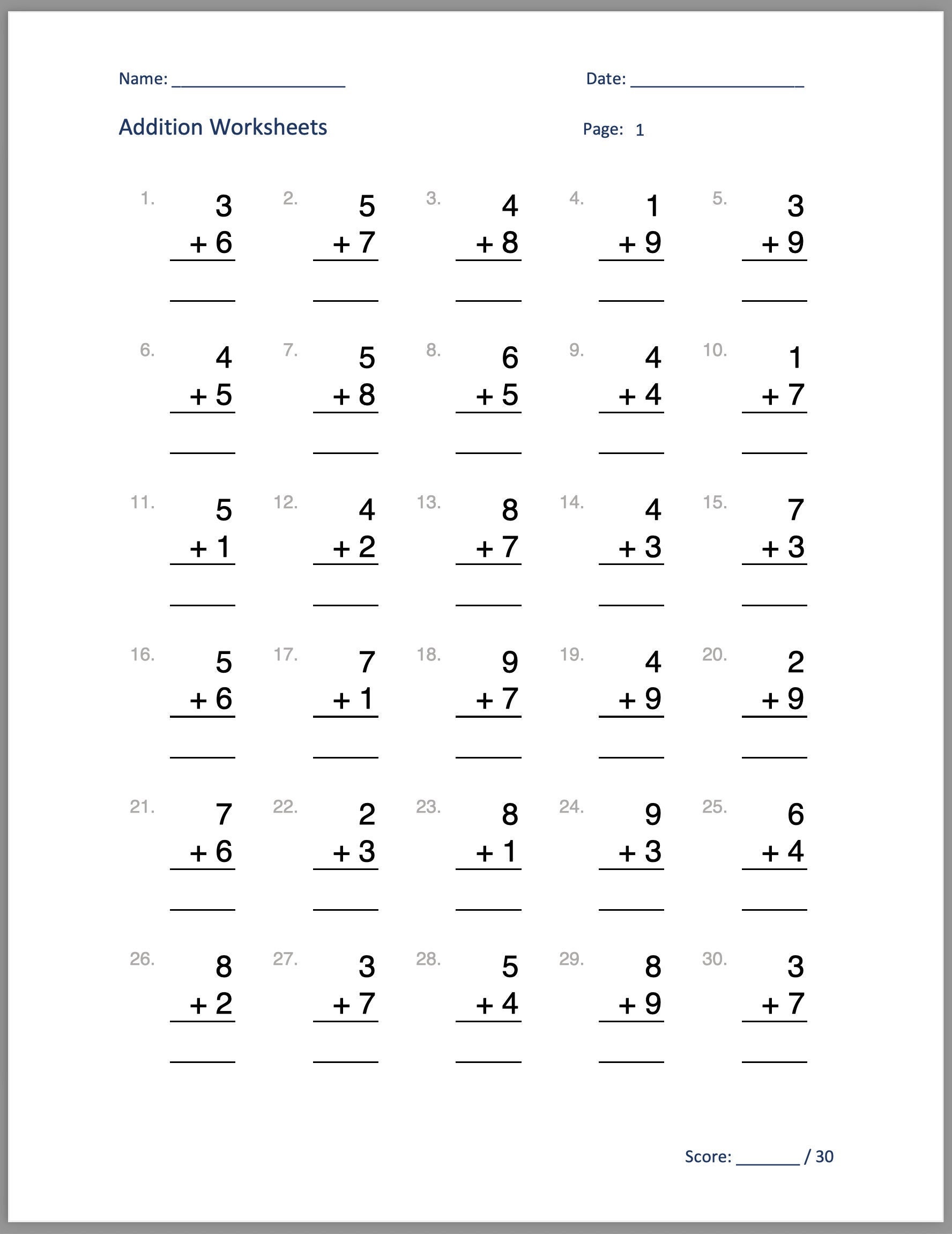 digital-addition-worksheets-single-digit-addition-20-pages