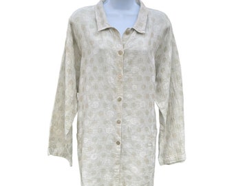 blouse en lin collection Carol Turner vintage des années 1990