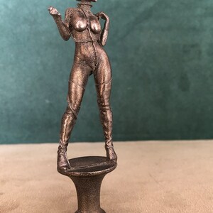 Bound Woman Breaking Free Pipe Tamper, Solid Fine Pewter image 7
