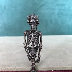 Grateful Dead Bertha Skeleton Pipe Tamper, Solid Fine Pewter