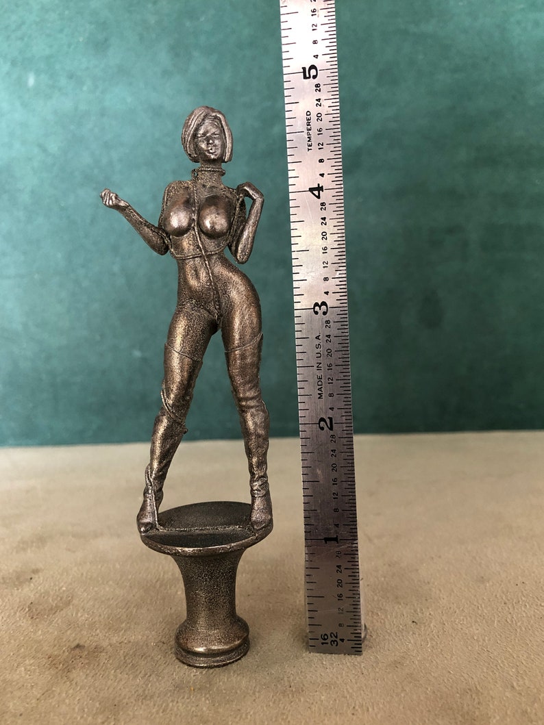 Bound Woman Breaking Free Pipe Tamper, Solid Fine Pewter image 8