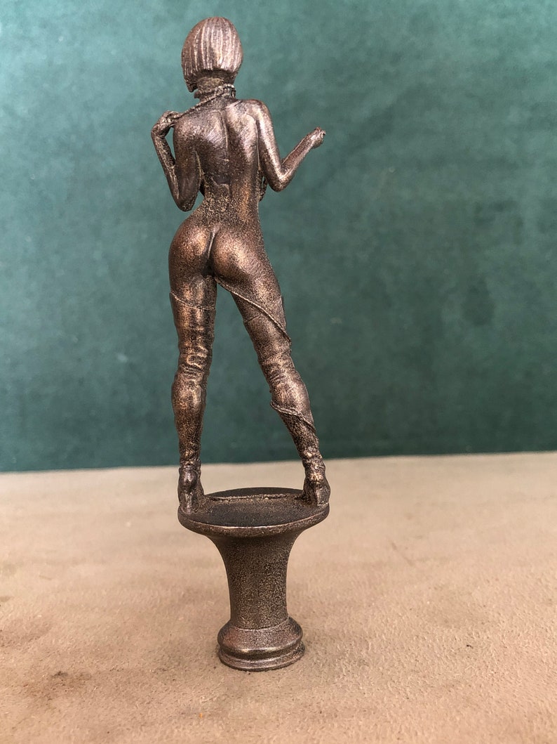Bound Woman Breaking Free Pipe Tamper, Solid Fine Pewter image 4