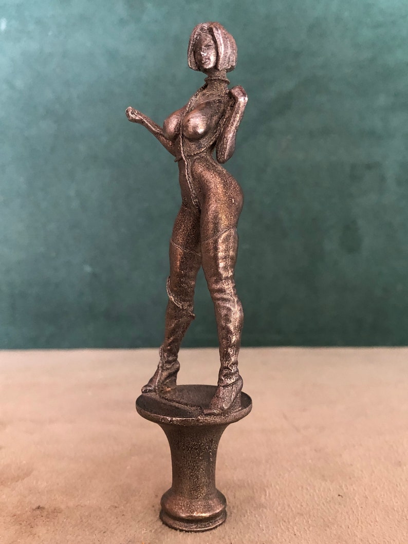 Bound Woman Breaking Free Pipe Tamper, Solid Fine Pewter image 2