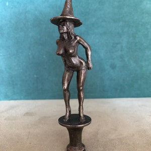 Undressing Witch Pipe Tamper, Solid Fine Pewter