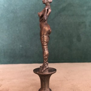 Bound Woman Breaking Free Pipe Tamper, Solid Fine Pewter image 3