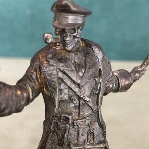 WWII Skeleton Pipe Tamper, Solid Fine Pewter