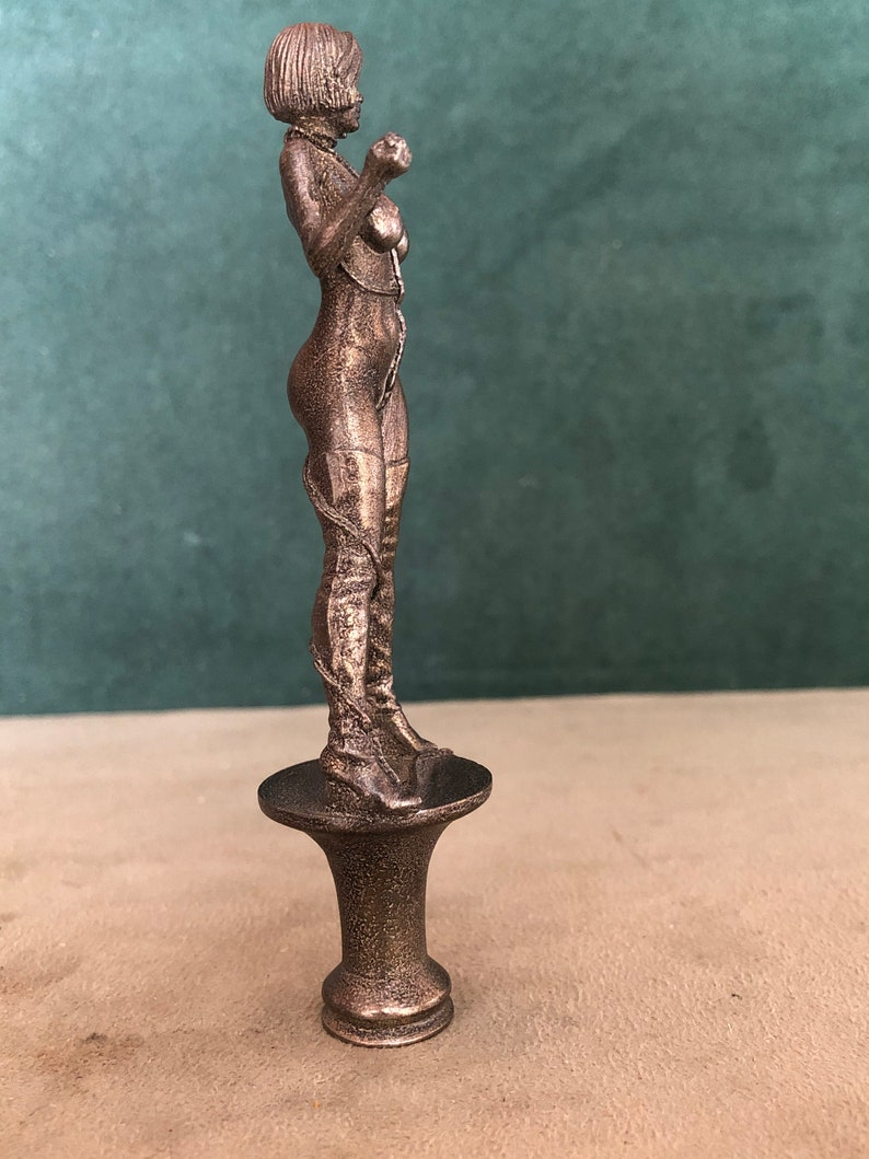 Bound Woman Breaking Free Pipe Tamper, Solid Fine Pewter image 5