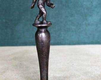 The Big Foot Pipe Tamper, Solid Fine Pewter