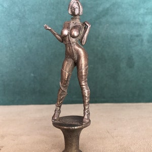 Bound Woman Breaking Free Pipe Tamper, Solid Fine Pewter image 1