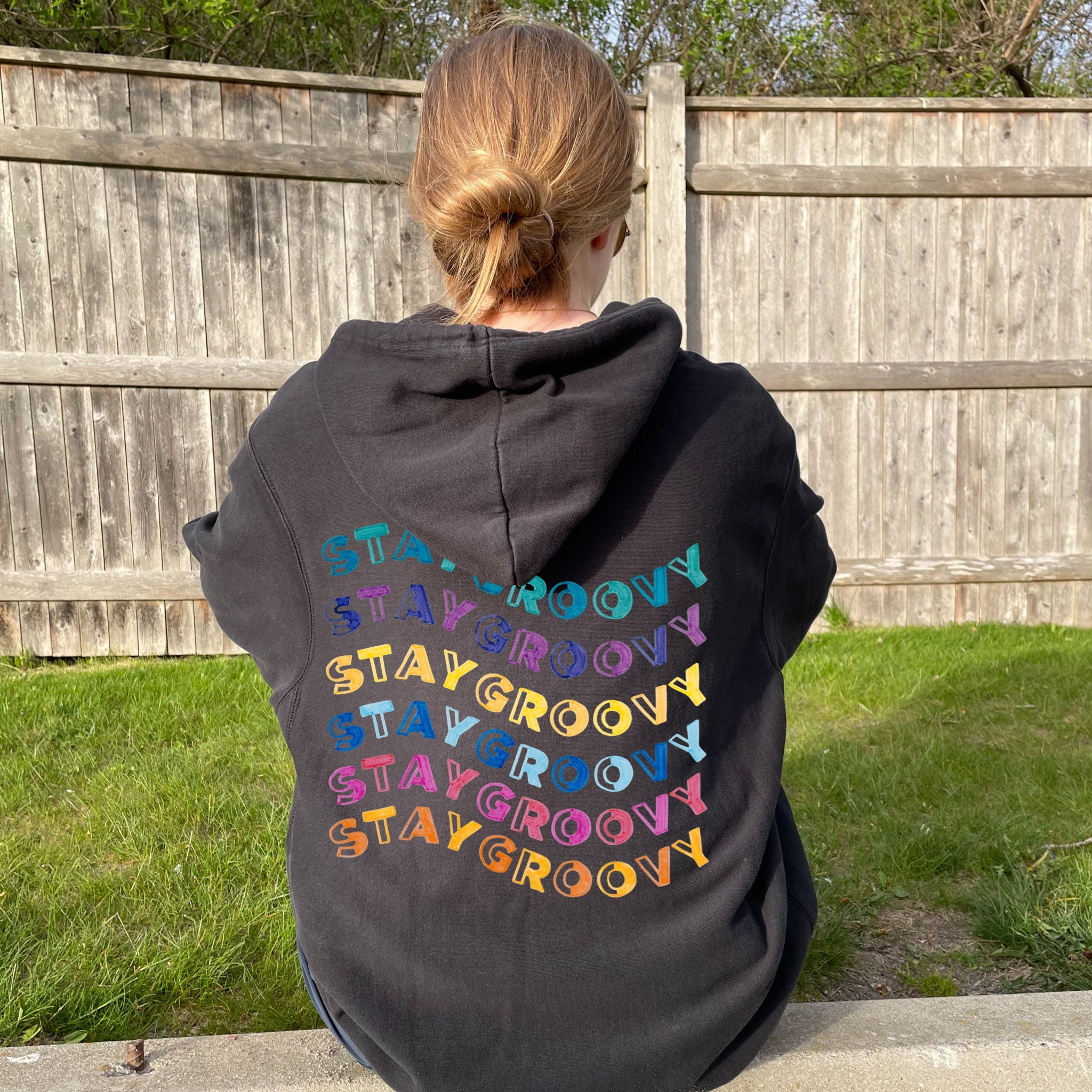 Back Print Hoodie - Etsy