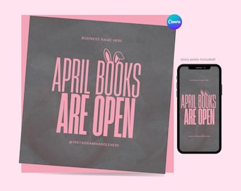 April Booking Flyer Template: Appointments Available (Digital Download)