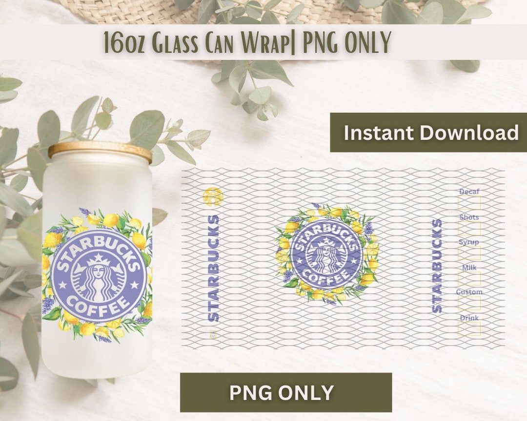 16oz Glass Can Wrap | Glass Can SVG | Png | Sublimation Designs | Glass ...