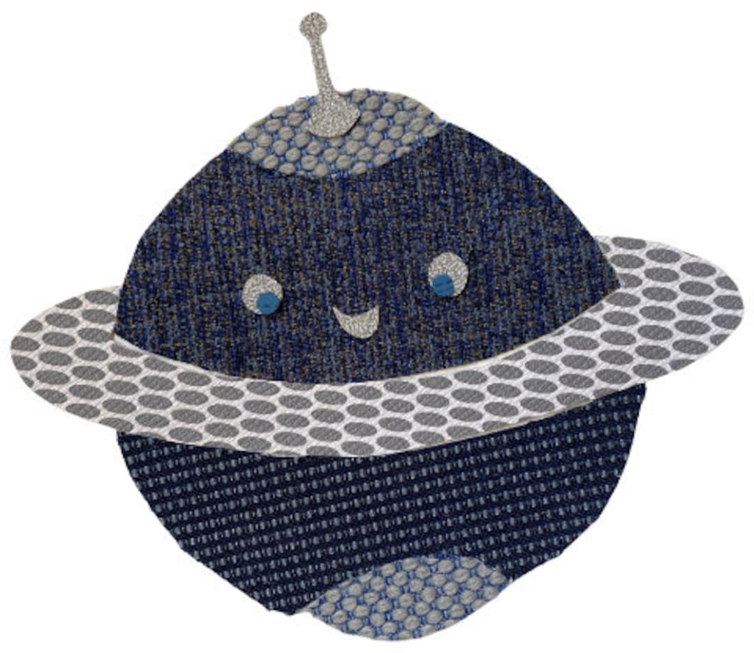 Alien Friends Fabric Collage - Etsy