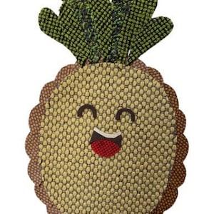 Pineapple Friends Fabric Collages - Laughing or smiling