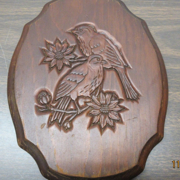 Wooden Bird Plaque