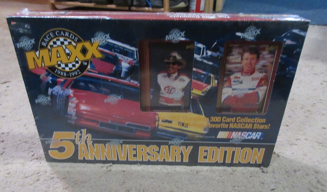 MAXX Race Cards 1988 1992 NASCAR 5TH Anniversary Edition Etsy Maxx race cards 1988 1992 nascar 5th anniversary edition etsy
