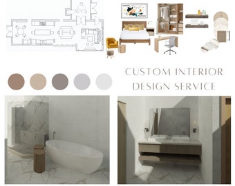 Interior Design-Innenarchitektur Service-E-Design-Custom Interior Design-Innenarchitekt-Virtuelles Design-Layout-Wohnkultur-Schlafzimmer Design