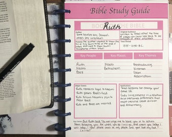 Bible Book Study Planner Inserts