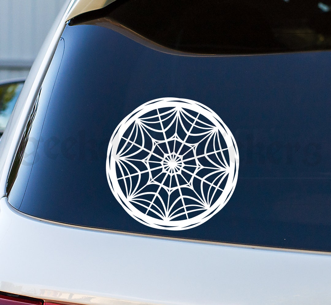 Wednesday Stained Glass Car Decal Window Car Decal Geek Car Etsy