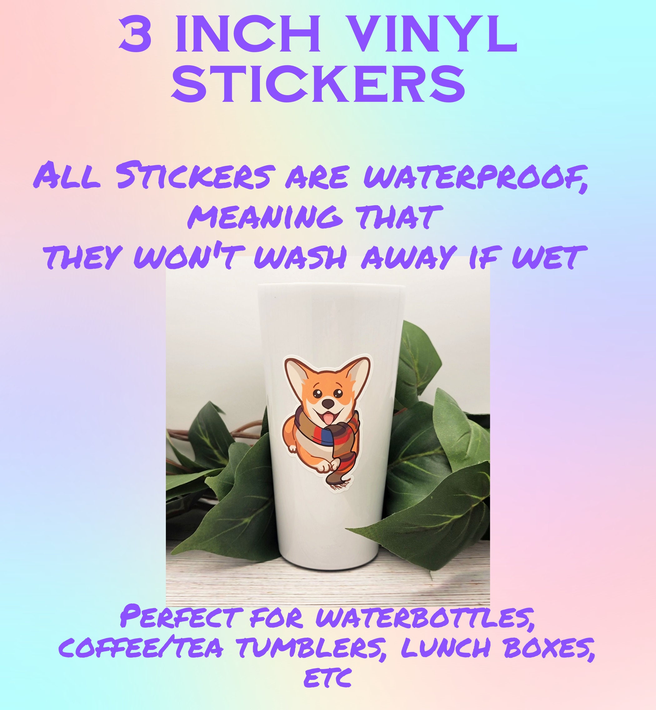 Rainbow Catch Yourself on Derry Sticker, Laptop Decal, Geeky Sticker