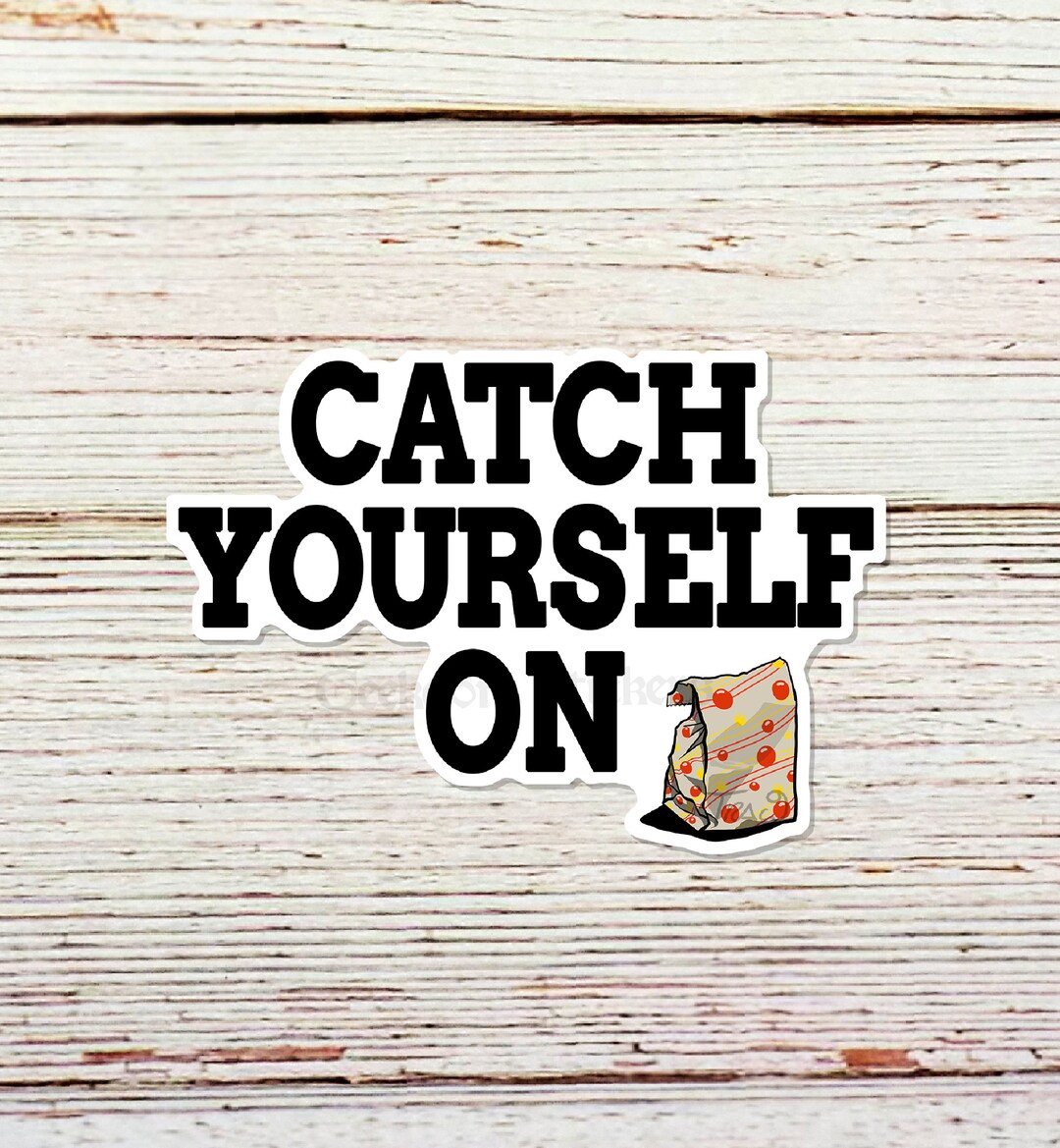 Catch Yourself on Derry Meme Sticker Laptop Decal Geeky Etsy